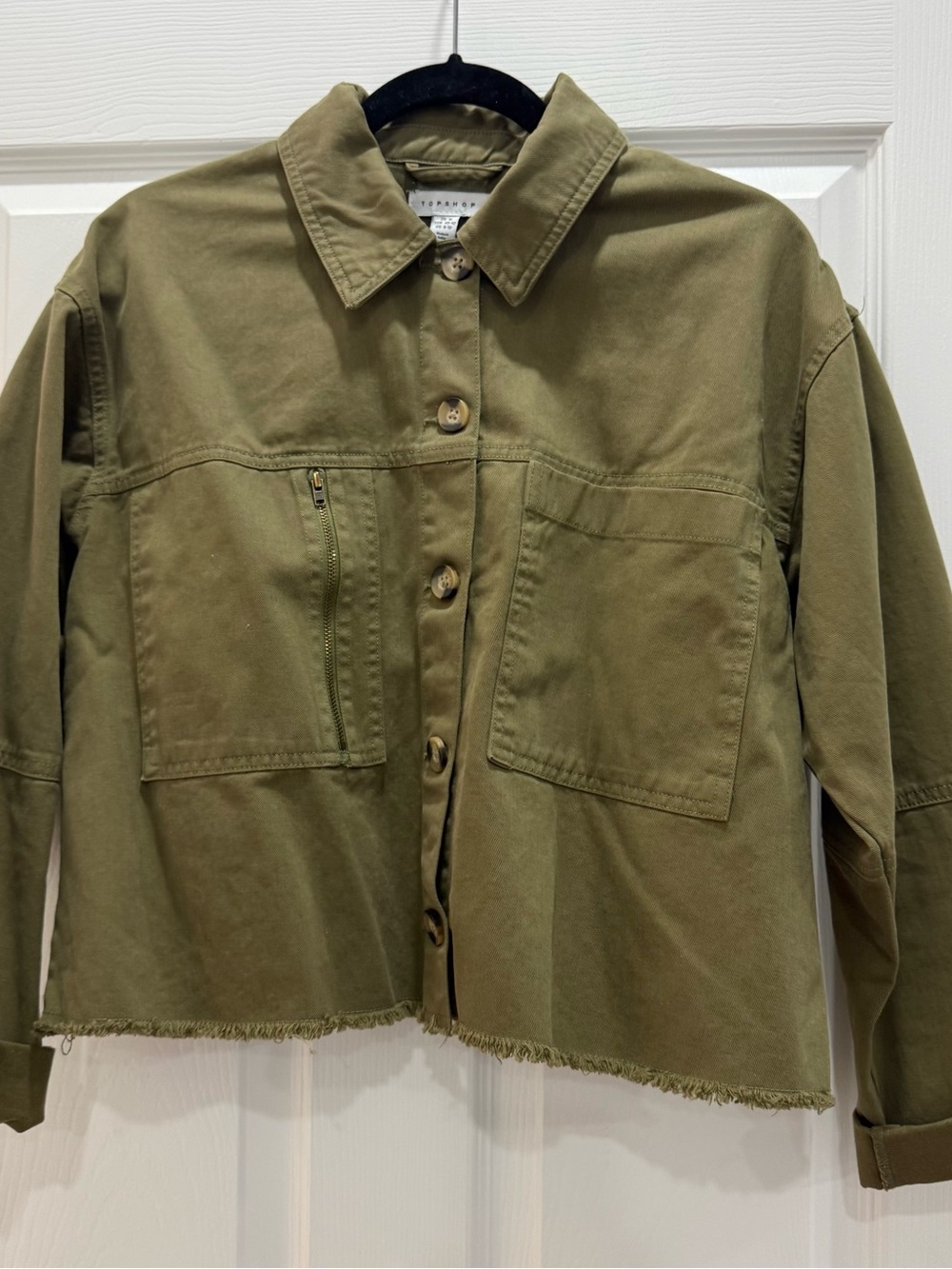 Topshop Women’s Khaki Jacket